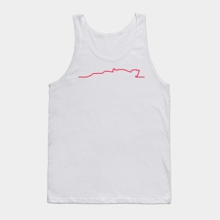 Haas F1 Car Line Art - 2021 Model Tank Top